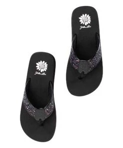 Coupon ???? Yellow Box ???? Shoes Black Glitter Aadya ???? Sandal - ???? Women ✔️ -Yellow Box Shop zu105406699 alt 2 tm1651252748