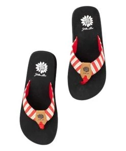 Coupon ???? Yellow Box ???? Shoes Red Woven Stripe Nicoh ???? Sandal - ???? Women ⭐ -Yellow Box Shop zu105406752 alt 2 tm1651252748