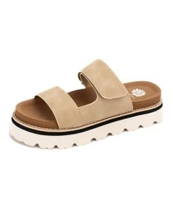Cheapest ???? Yellow Box ???? Shoes Taupe Kezzi Open Strap ???? Sandal - ???? Women ????