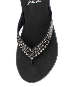 New ???? Yellow Box ???? Shoes Black Dedrah Leather ???? Sandal - ???? Women ???? -Yellow Box Shop zu108026792 alt 3 tm1660160397