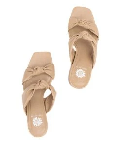 Brand new ???? Yellow Box ???? Shoes Taupe Knotted Ceimi ???? Sandal - ???? Women ???? -Yellow Box Shop zu108026803 alt 2 tm1660161492