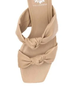 Brand new ???? Yellow Box ???? Shoes Taupe Knotted Ceimi ???? Sandal - ???? Women ???? -Yellow Box Shop zu108026803 alt 4 tm1660161492