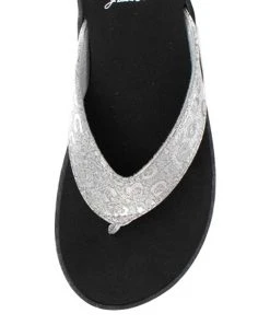 Deals ???? Yellow Box ???? Shoes Pewter Sparkly Leopard Fazio ???? Sandal - ???? Women ???? -Yellow Box Shop zu108029865 alt 4 tm1660161492