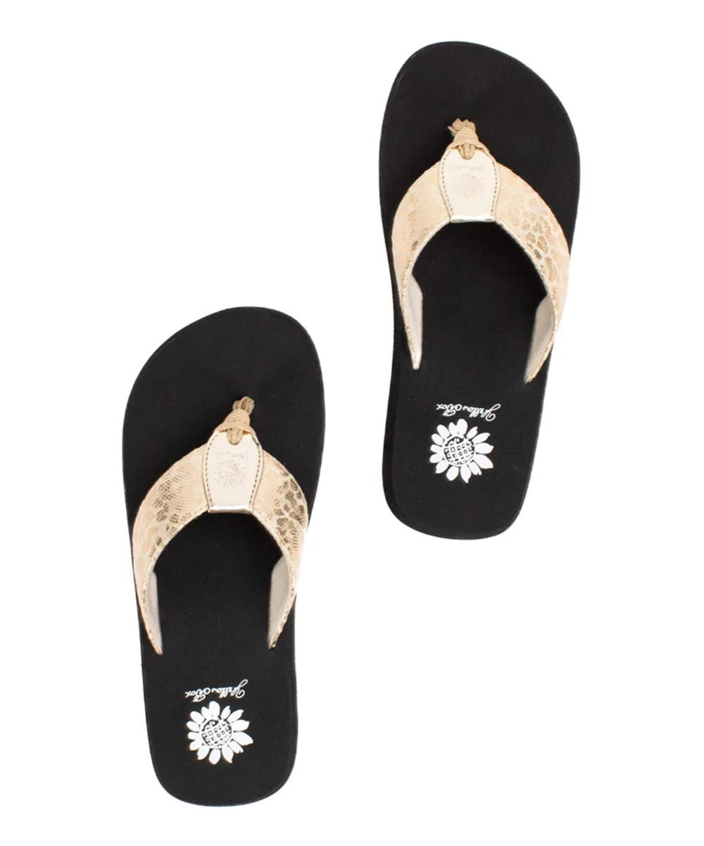 Promo ???? Yellow Box ???? Shoes Gold Snake-Embossed Fizzie ???? Sandal - ???? Women ✔️ 3 Promo ???? Yellow Box ???? Shoes Gold Snake-Embossed Fizzie ???? Sandal - ???? Women ✔️ - Image 3