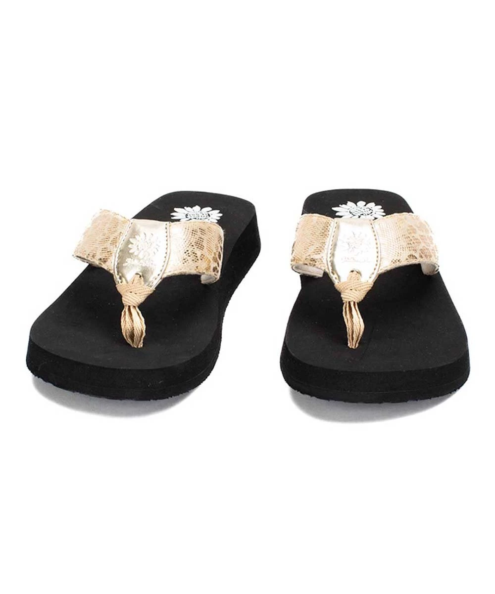 Promo ???? Yellow Box ???? Shoes Gold Snake-Embossed Fizzie ???? Sandal - ???? Women ✔️ 4 Promo ???? Yellow Box ???? Shoes Gold Snake-Embossed Fizzie ???? Sandal - ???? Women ✔️ - Image 4