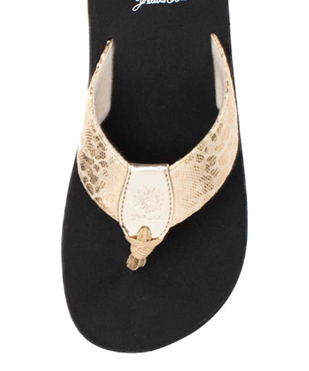 Promo ???? Yellow Box ???? Shoes Gold Snake-Embossed Fizzie ???? Sandal - ???? Women ✔️ 5 Promo ???? Yellow Box ???? Shoes Gold Snake-Embossed Fizzie ???? Sandal - ???? Women ✔️ - Image 5