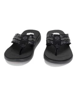 Best Pirce ???? Yellow Box ???? Shoes Black Floral Gardena ???? Sandal - ???? Women ✔️ -Yellow Box Shop zu108033812 alt 3 tm1660160049