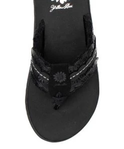 Best Pirce ???? Yellow Box ???? Shoes Black Floral Gardena ???? Sandal - ???? Women ✔️ -Yellow Box Shop zu108033812 alt 4 tm1660160049