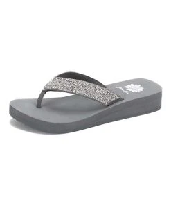 Cheapest ???? Yellow Box ???? Shoes Gray Tiered Jakart ???? Sandal - ???? Women ????