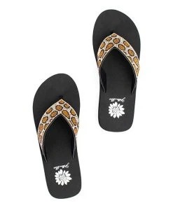 Best Pirce ???? Yellow Box ???? Shoes Tan & Black Leopard Embellished Suzette ???? Sandal - ???? Women ???? -Yellow Box Shop zu98940097 alt 3 tm1629815900
