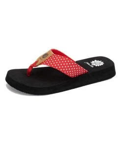 Flash Sale ✔️ Yellow Box ???? Shoes Red Polka Dot Ludy ???? Sandal - ???? Women ????