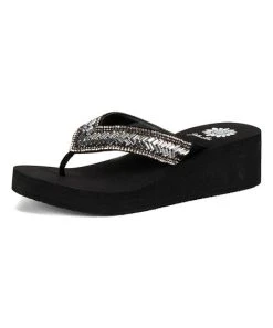 Outlet ???? Yellow Box ???? Shoes Black & Clear Skyllah ???? Sandal - ???? Women ⭐