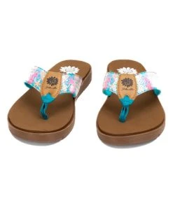 Outlet ???? Yellow Box ???? Shoes Teal Coastal Fainlty ???? Sandal - ???? Women ⌛ -Yellow Box Shop zu107239729 alt 2 tm1657291587