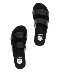 Best Sale ???? Yellow Box ???? Shoes Black Feylie Woven-Texture ???? Sandal - ???? Women ???? -Yellow Box Shop zu107240001 alt 2 tm1657291339