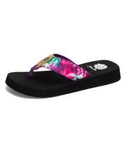 Cheap ⌛ Yellow Box ???? Shoes Purple Tie-Dye Falit ???? Sandal - ???? Women ????