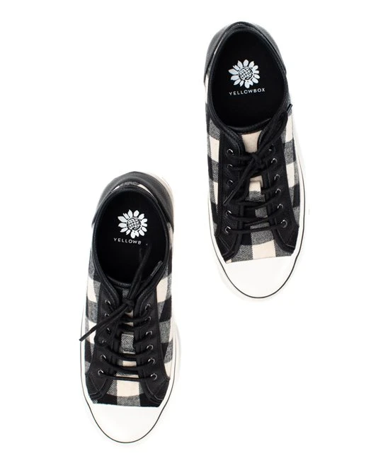 Best Sale ???? Yellow Box ???? Shoes Black Plaid Vada ???? Sneaker - ???? Women ???? 4 Best Sale ???? Yellow Box ???? Shoes Black Plaid Vada ???? Sneaker - ???? Women ???? - Image 4