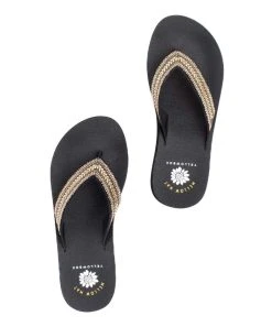 Buy ✔️ Yellow Box ???? Shoes Black Chevron Blancah Leather ???? Sandal - ???? Women ⌛ -Yellow Box Shop zu108020120 alt 2 tm1660160397