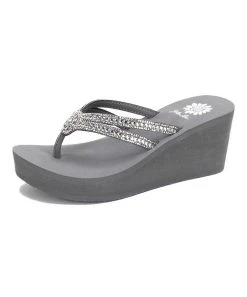 Top 10 ⌛ Yellow Box ???? Shoes Gray Edita Wedge ???? Sandal - ???? Women ????