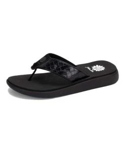 Budget ⭐ Yellow Box ???? Shoes Black Interlaced Ganesah ???? Sandal - ???? Women ????