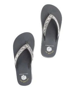 Top 10 ???? Yellow Box ???? Shoes Bone Stripe Floral Kaija ???? Sandal - ???? Women ???? -Yellow Box Shop zu108030177 alt 2 tm1660161542