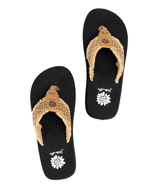 New ⌛ Yellow Box ???? Shoes Taupe Perforated Floral Florez ???? Sandal - ???? Women ⭐ 3 New ⌛ Yellow Box ???? Shoes Taupe Perforated Floral Florez ???? Sandal - ???? Women ⭐ - Image 3